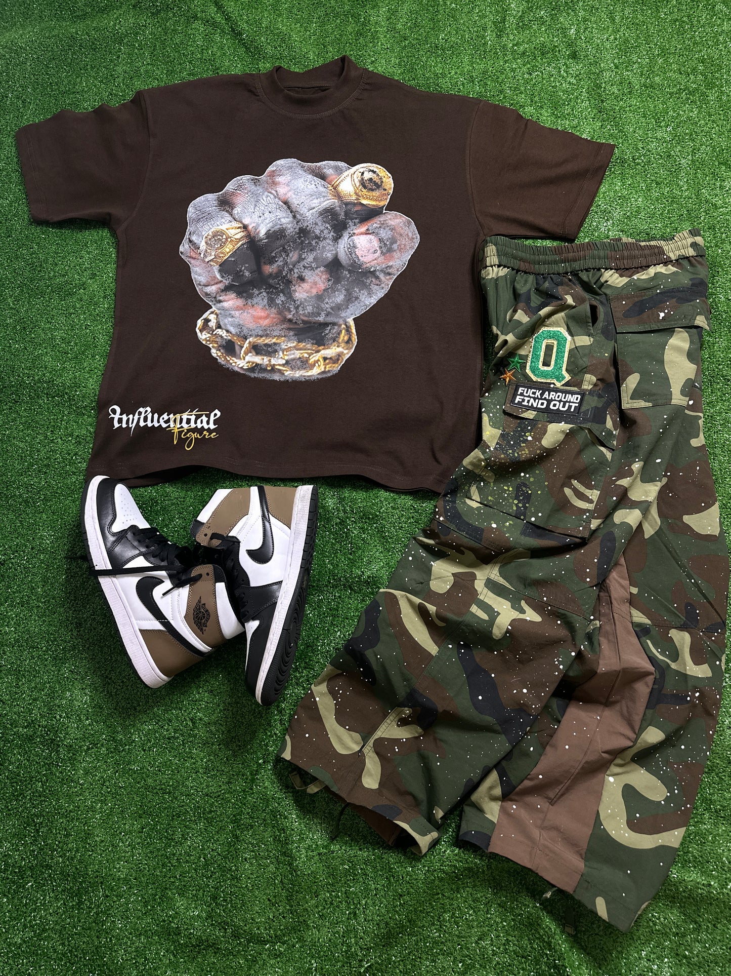 QUINTINMADE “FAFO” Camo Pants